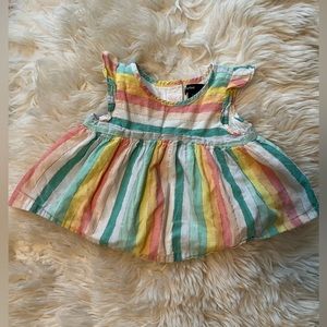 Baby Gap rainbow shirt, sleeveless, 12-18M